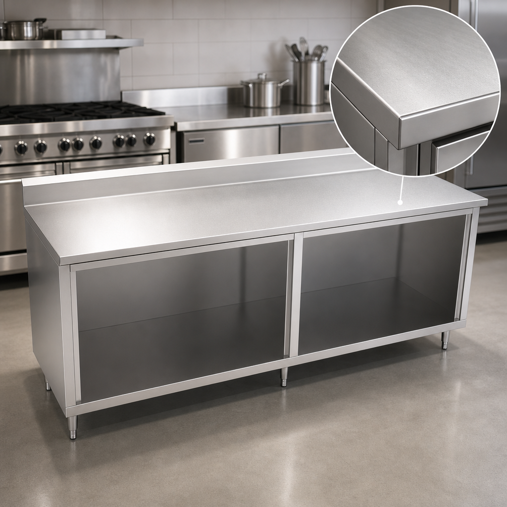 16-Gauge Stainless Steel Top