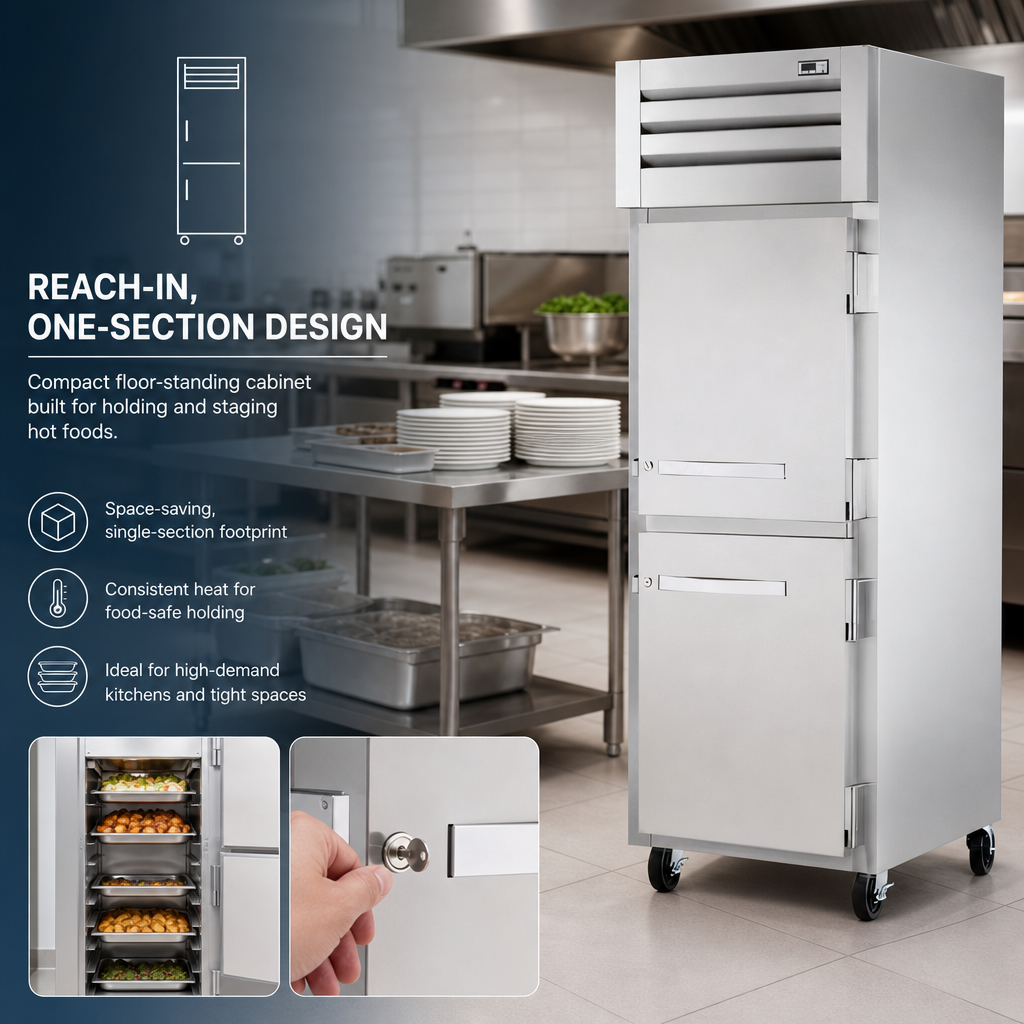 Reach-In, One-Section Design