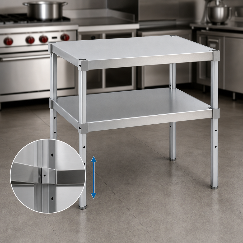 Two Adjustable Solid Shelves
