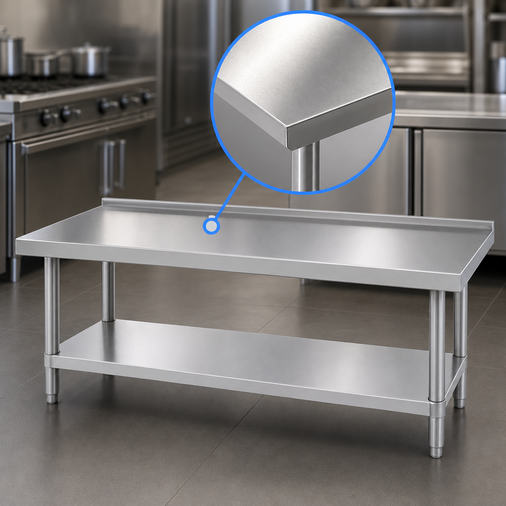 14-Gauge 304 Stainless Steel Top