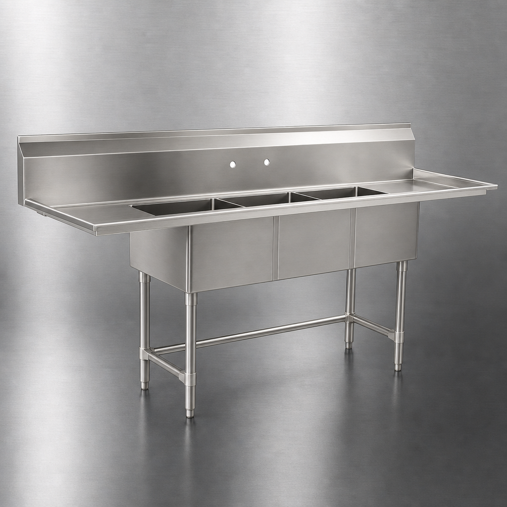 16-Gauge 304 Stainless Steel Construction