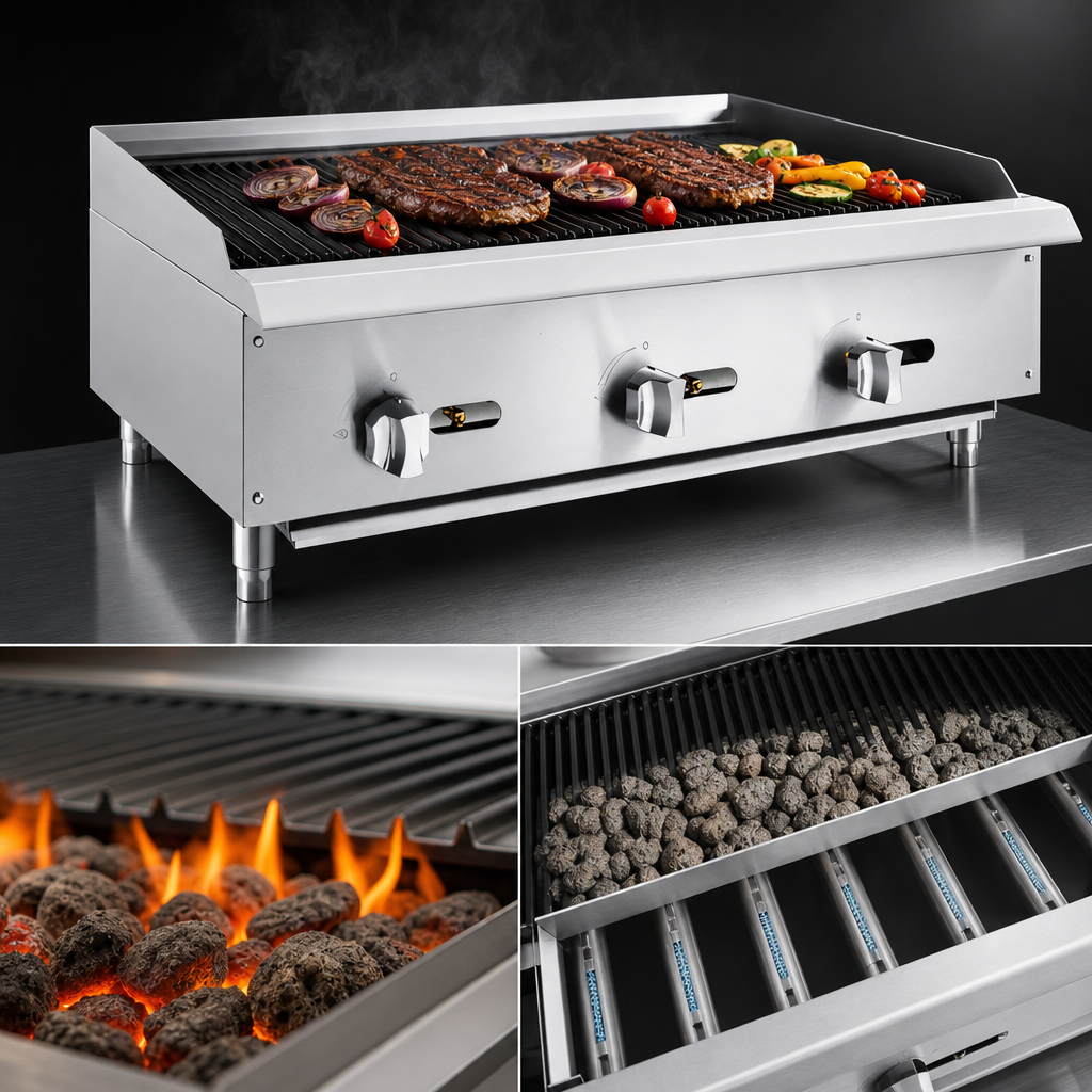 Lava Rock Char-Rock Heat System