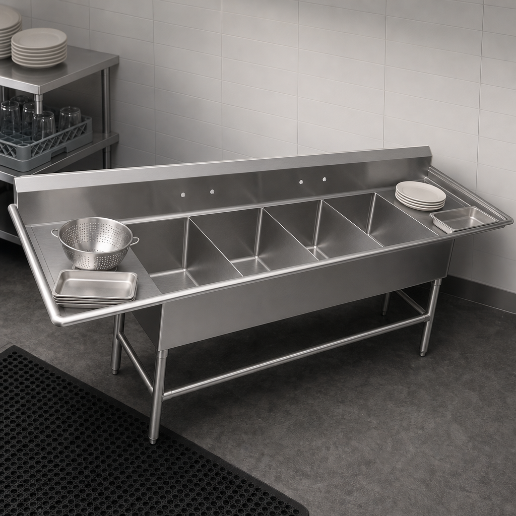 Four-Compartment Sink Station