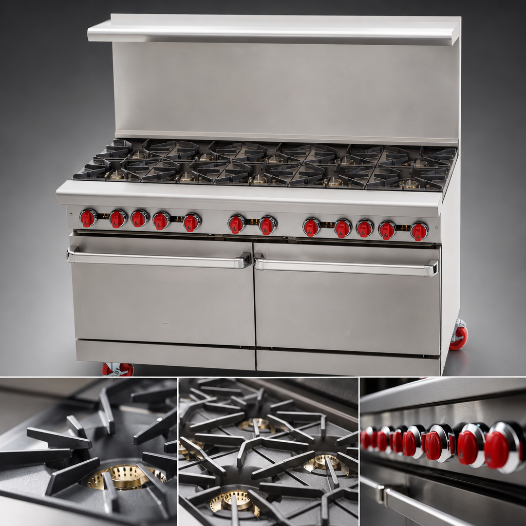 Eight Open Burners