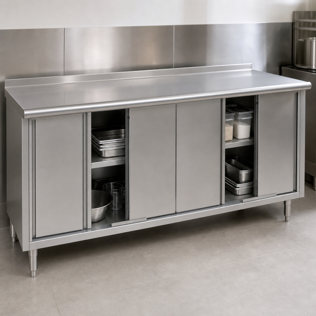 Cabinet Base with Sliding Doors