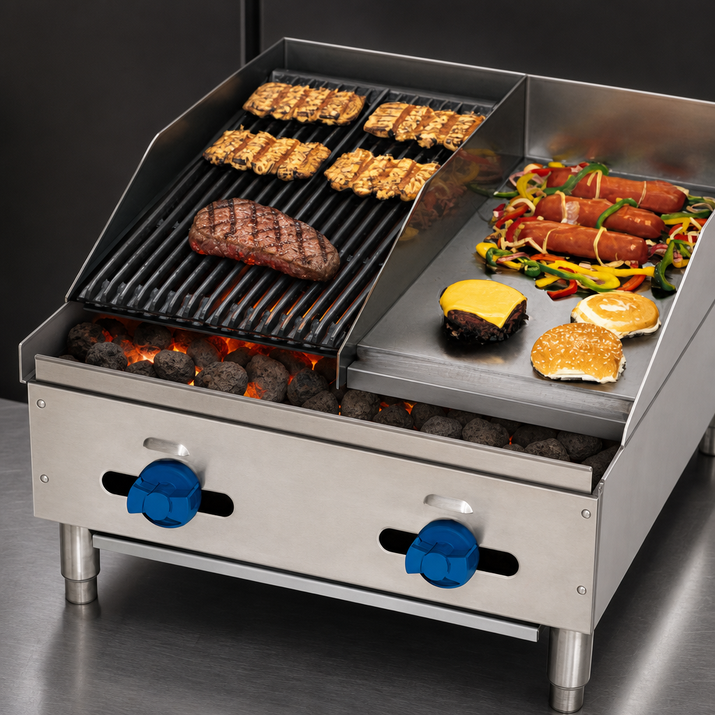 Lava Rock Broiler Section