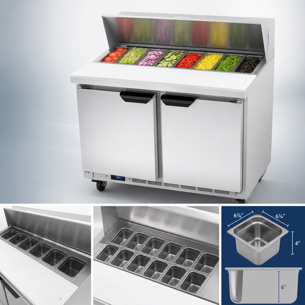 10-Pan Refrigerated Rail