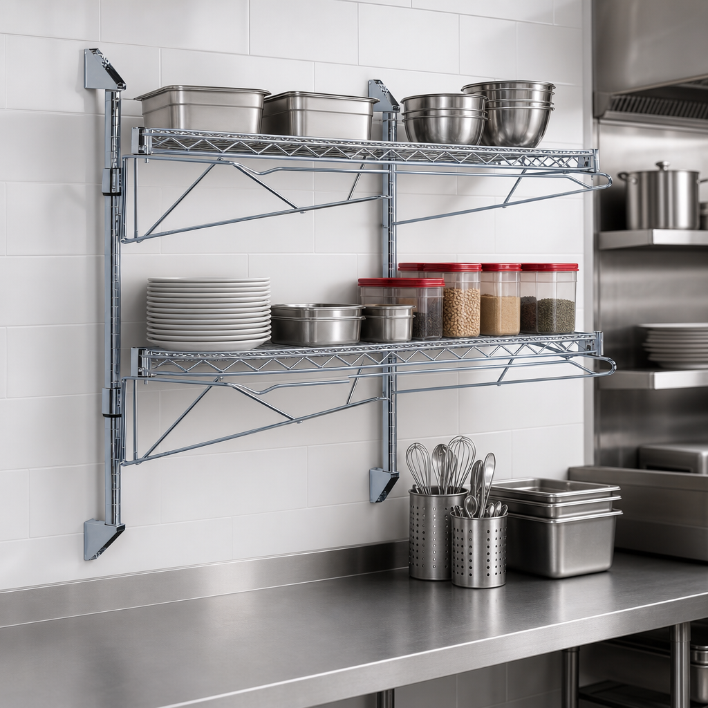Cantilever Double Shelf Design