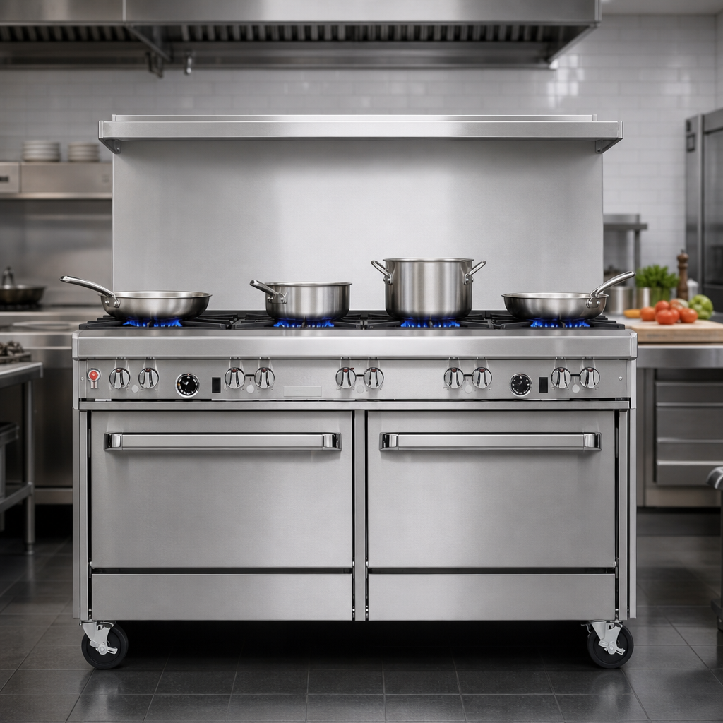 Four Non-Clog Open Burners
