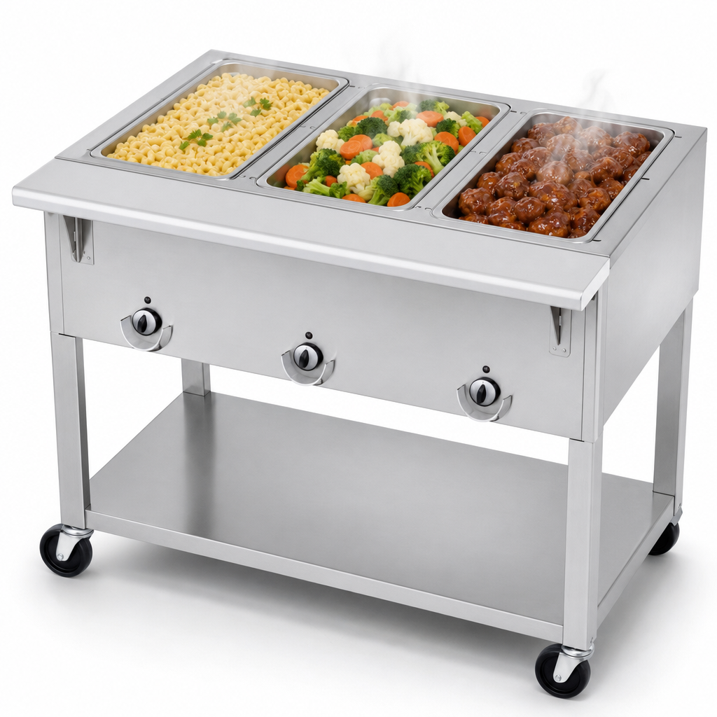 Three Hot Food Wells