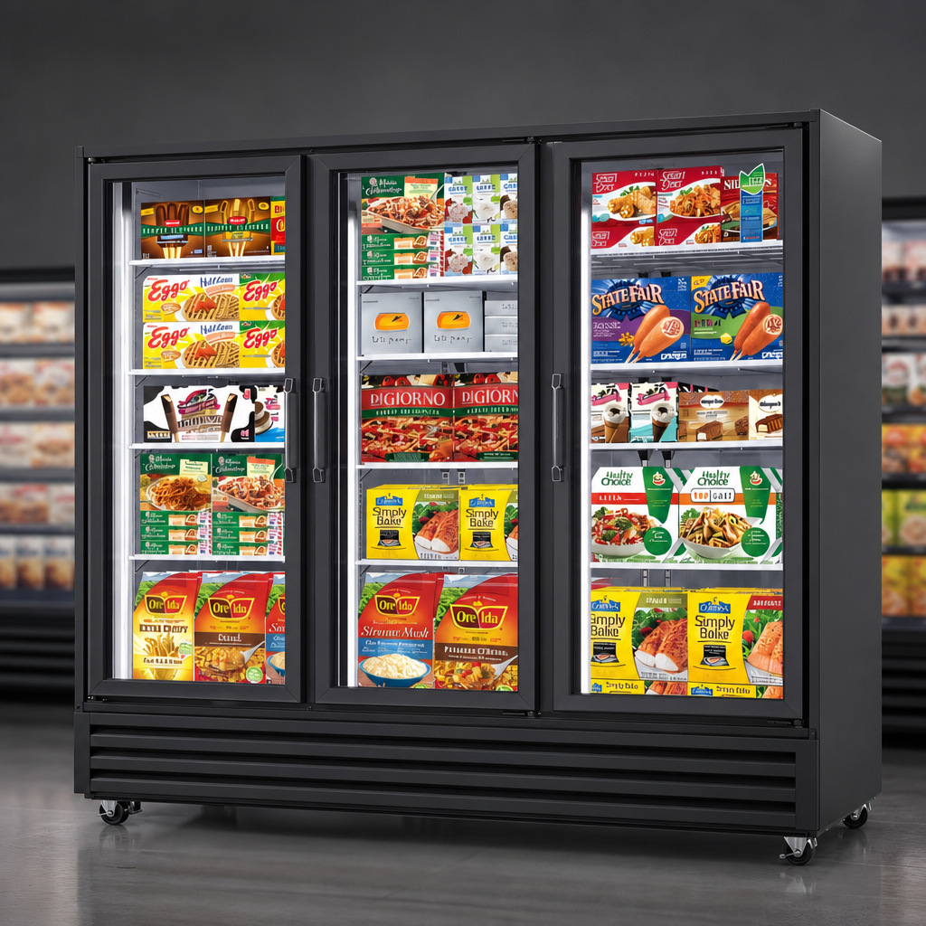 Three-Section Merchandiser Freezer