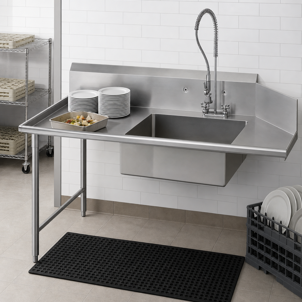 Straight Soiled Dishtable Layout