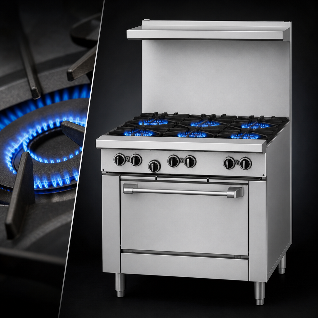 Six Open Burners