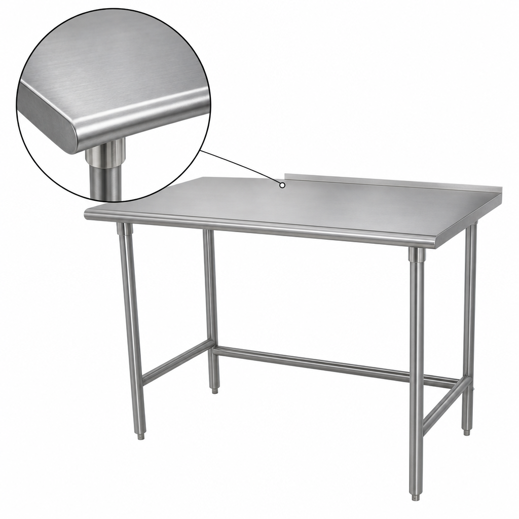 14-Gauge 304 Stainless Steel Top