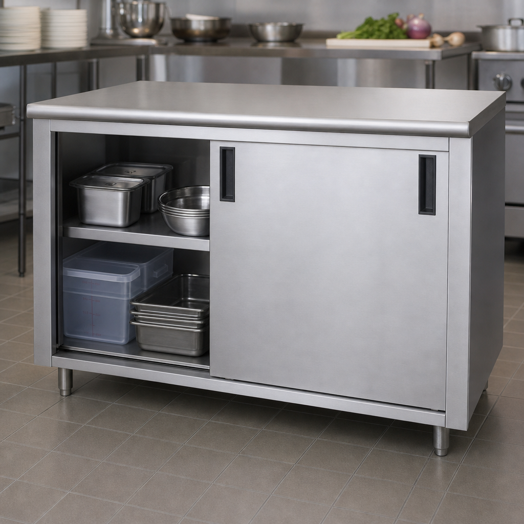 Cabinet Base with Sliding Doors
