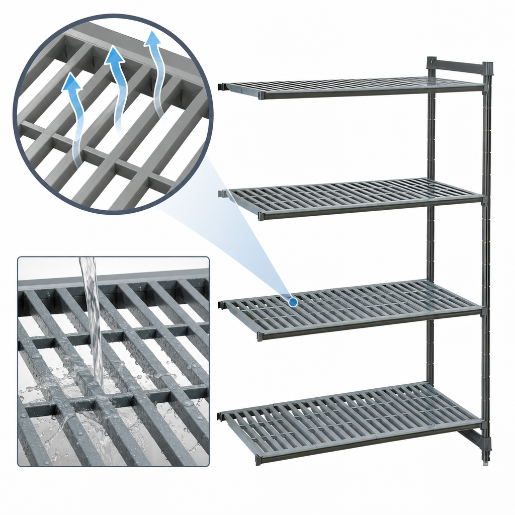 Vented Polypropylene Shelf Plates