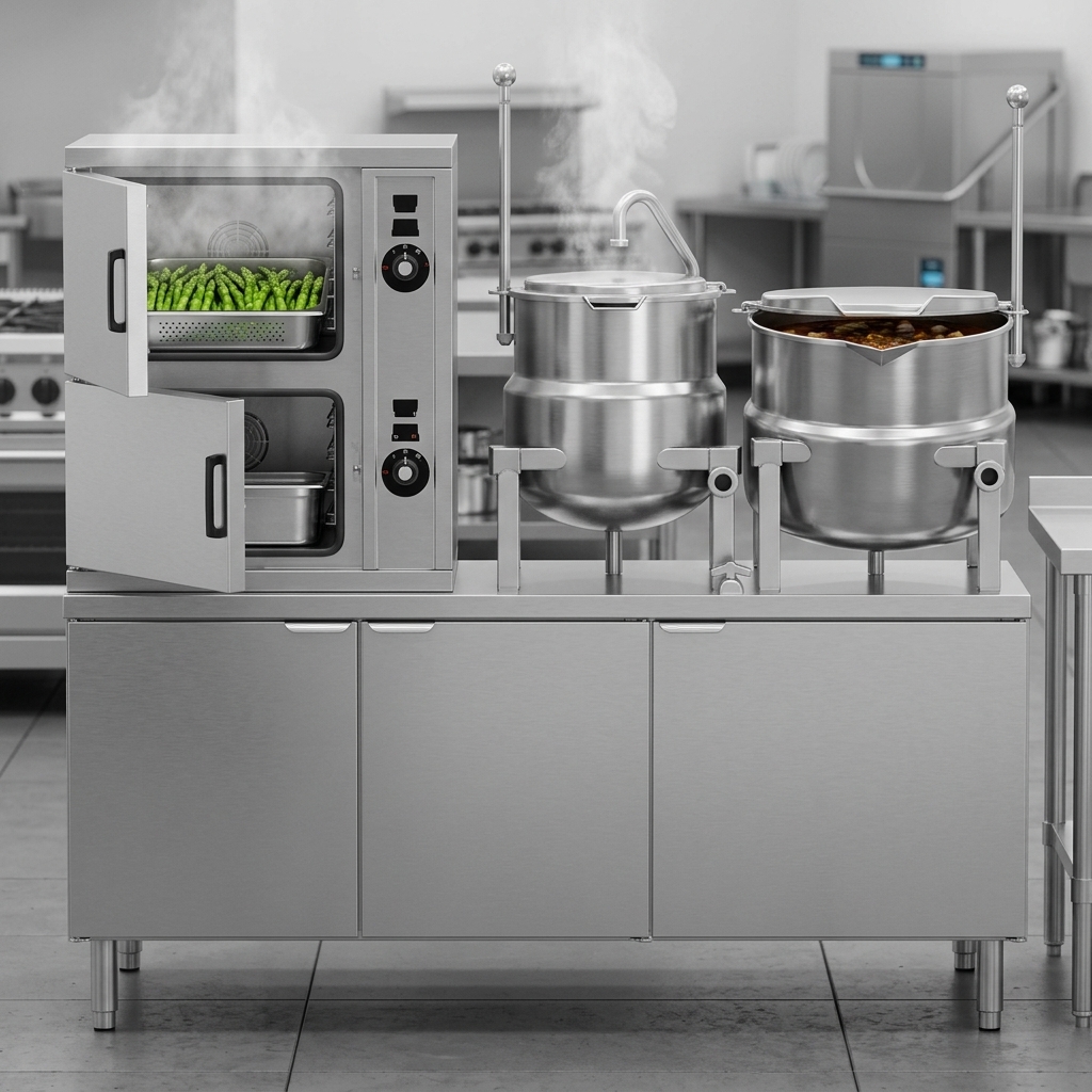 Experience unparalleled cooking versatility with the dual compartment steamer, allowing simultaneous preparation of different dishes without flavor transfer.