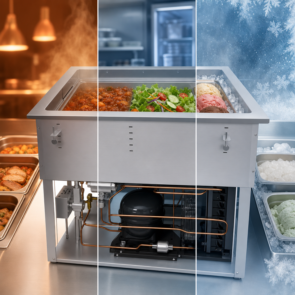 Independent Hot/Cold/Frozen Operation
