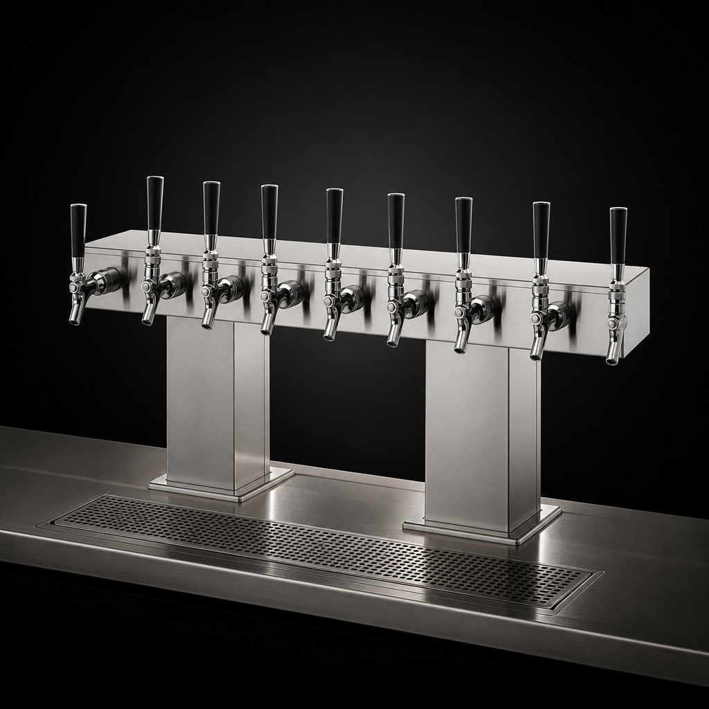 Eight Faucets Per Side