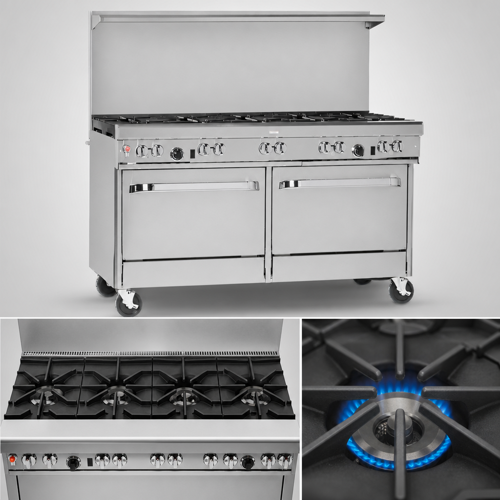 Four Open Burners