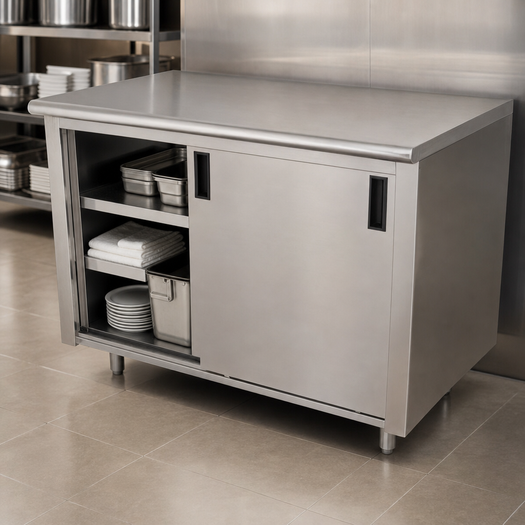Cabinet Base with Sliding Doors