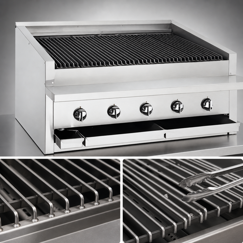Free-Floating Round Rod Top Grate