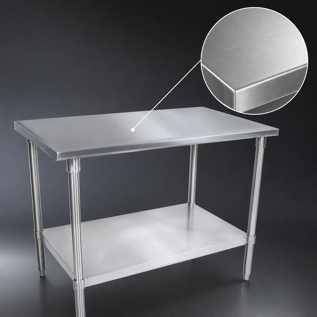 16-Gauge Stainless Steel Top