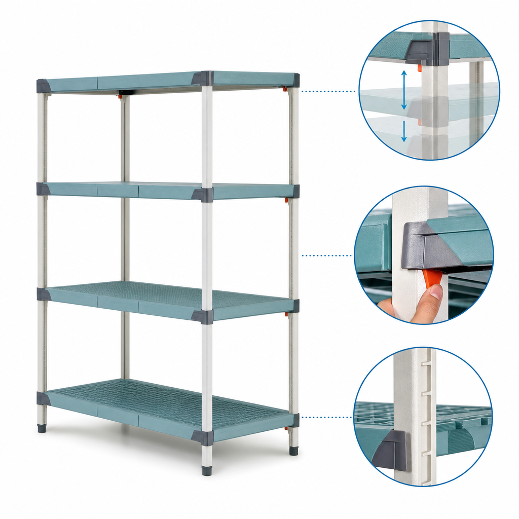 Quick-Adjust Shelf System