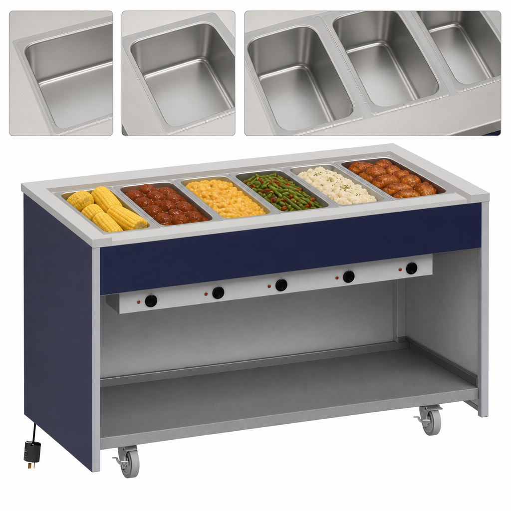 Six Hot Food Wells