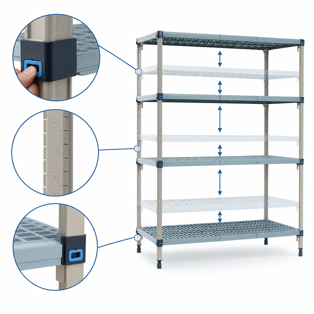 Quick-Adjust Shelf System