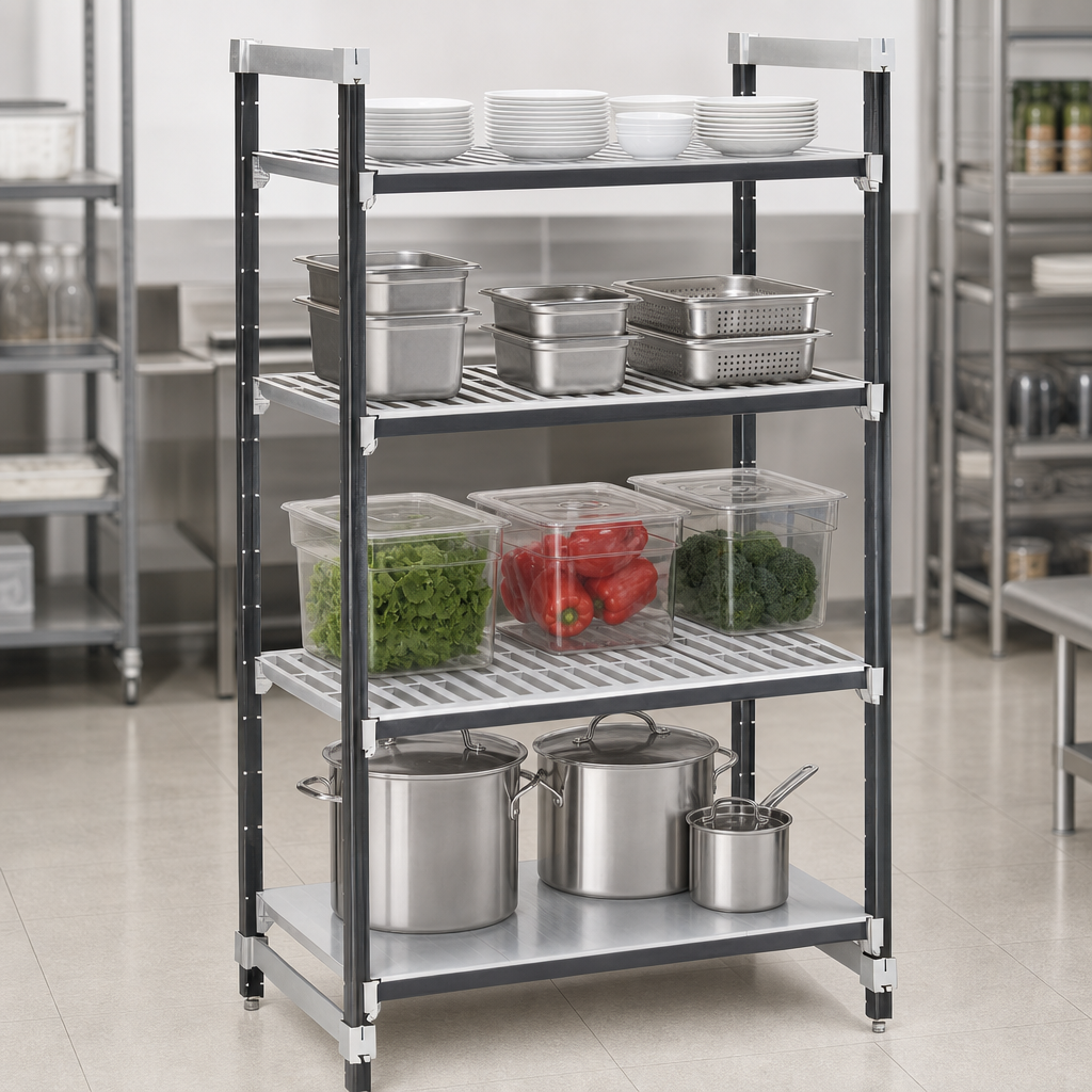 4-Tier Mixed Shelf Layout