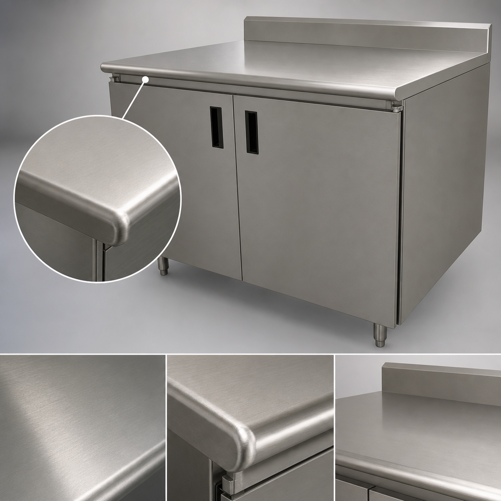 16-Gauge 304 Stainless Steel Top