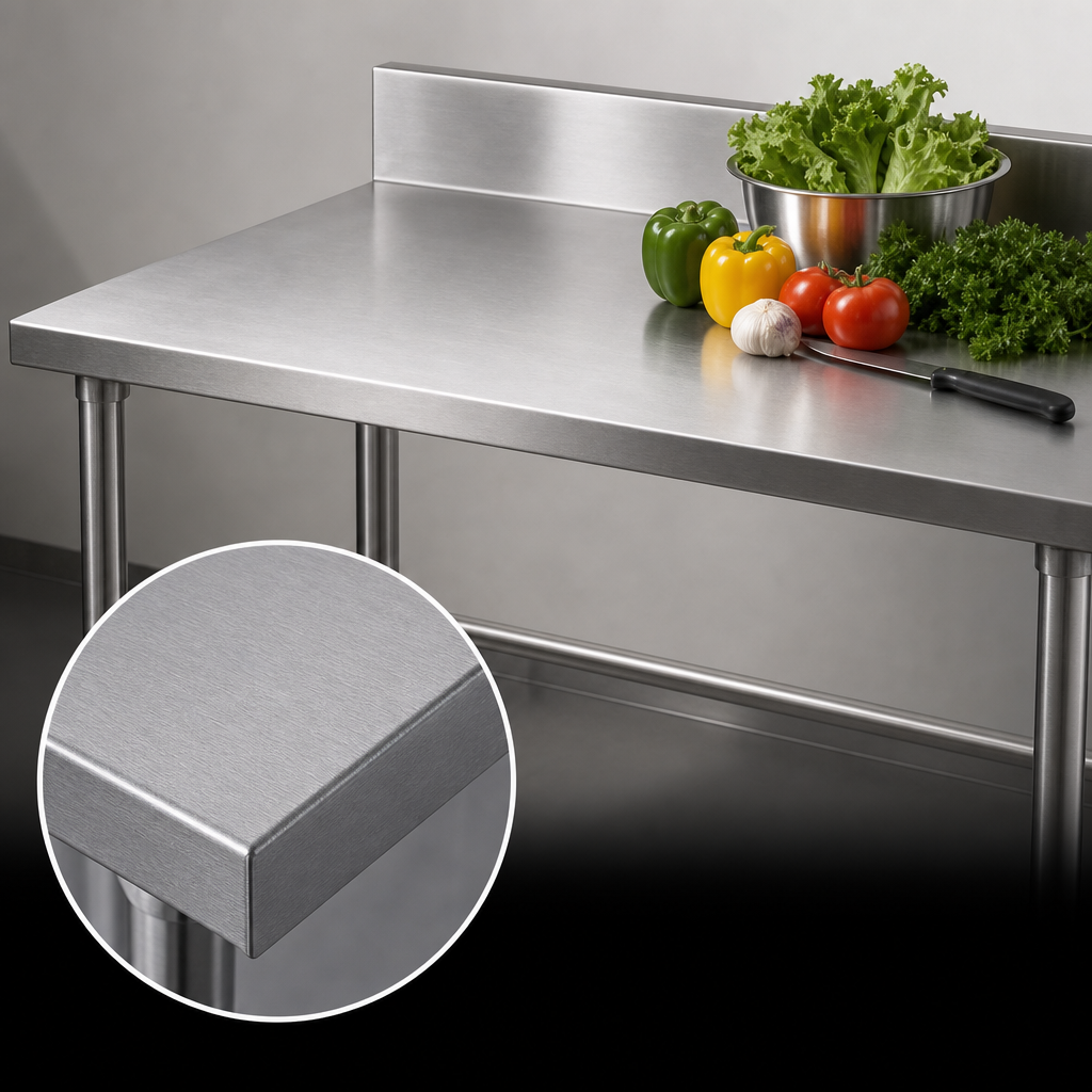 14-Gauge 304 Stainless Steel Top