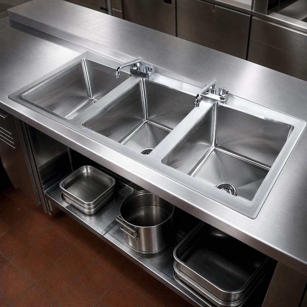 16-Gauge 304 Stainless Steel Top