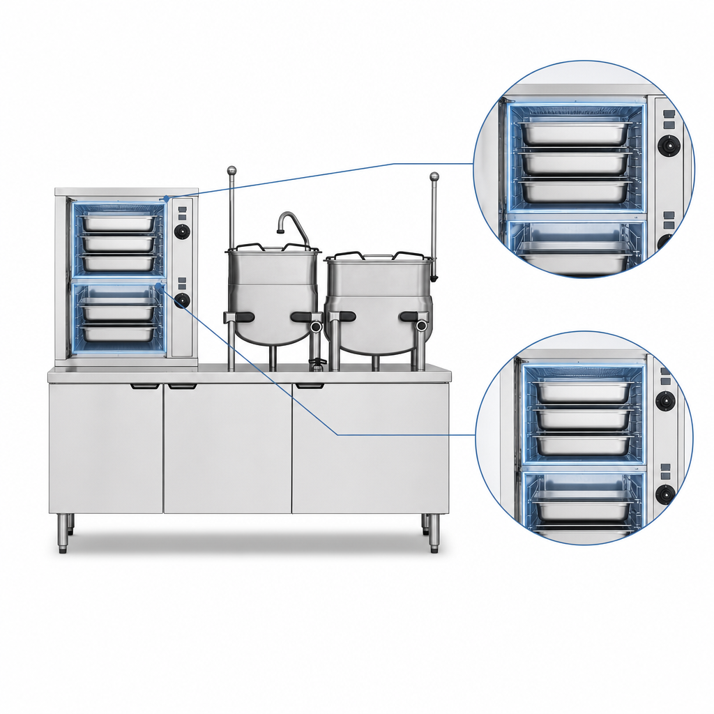 Two Cooking Compartments