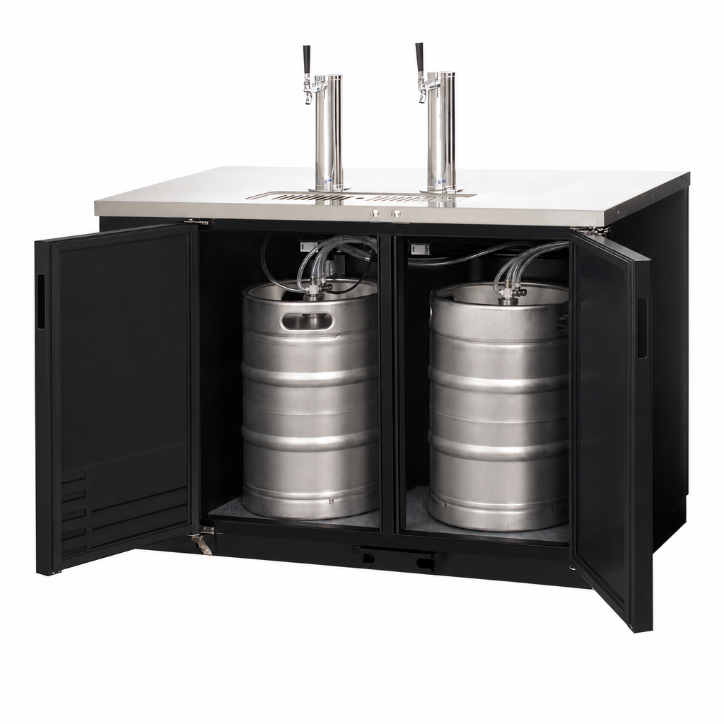 Dual Half-Barrel Keg Capacity