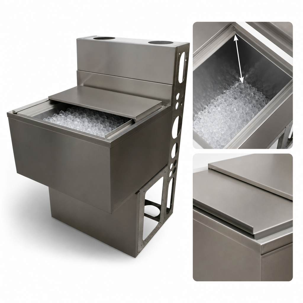12-9/16 Inch Deep Ice Bin