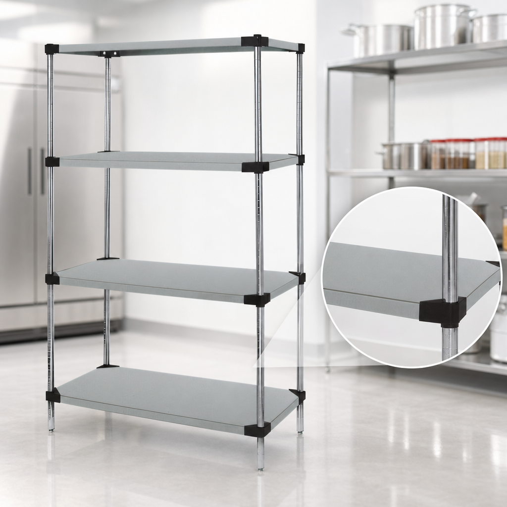 Four Solid Shelves