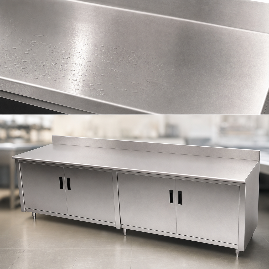16-Gauge 304 Stainless Steel Top