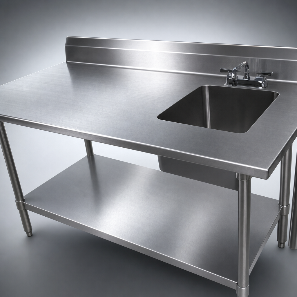 16-Gauge Stainless Steel Top