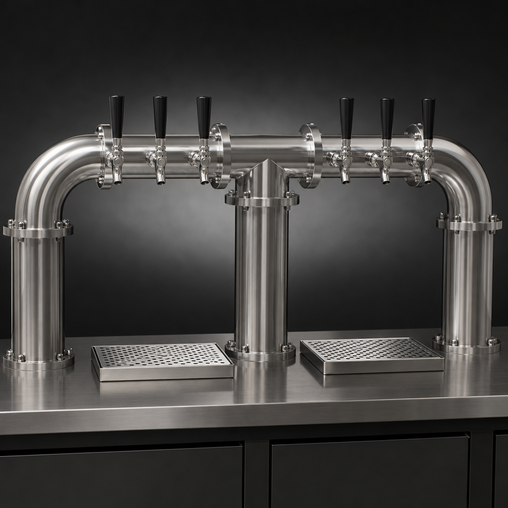 Three-Column Pipe Bridge Design