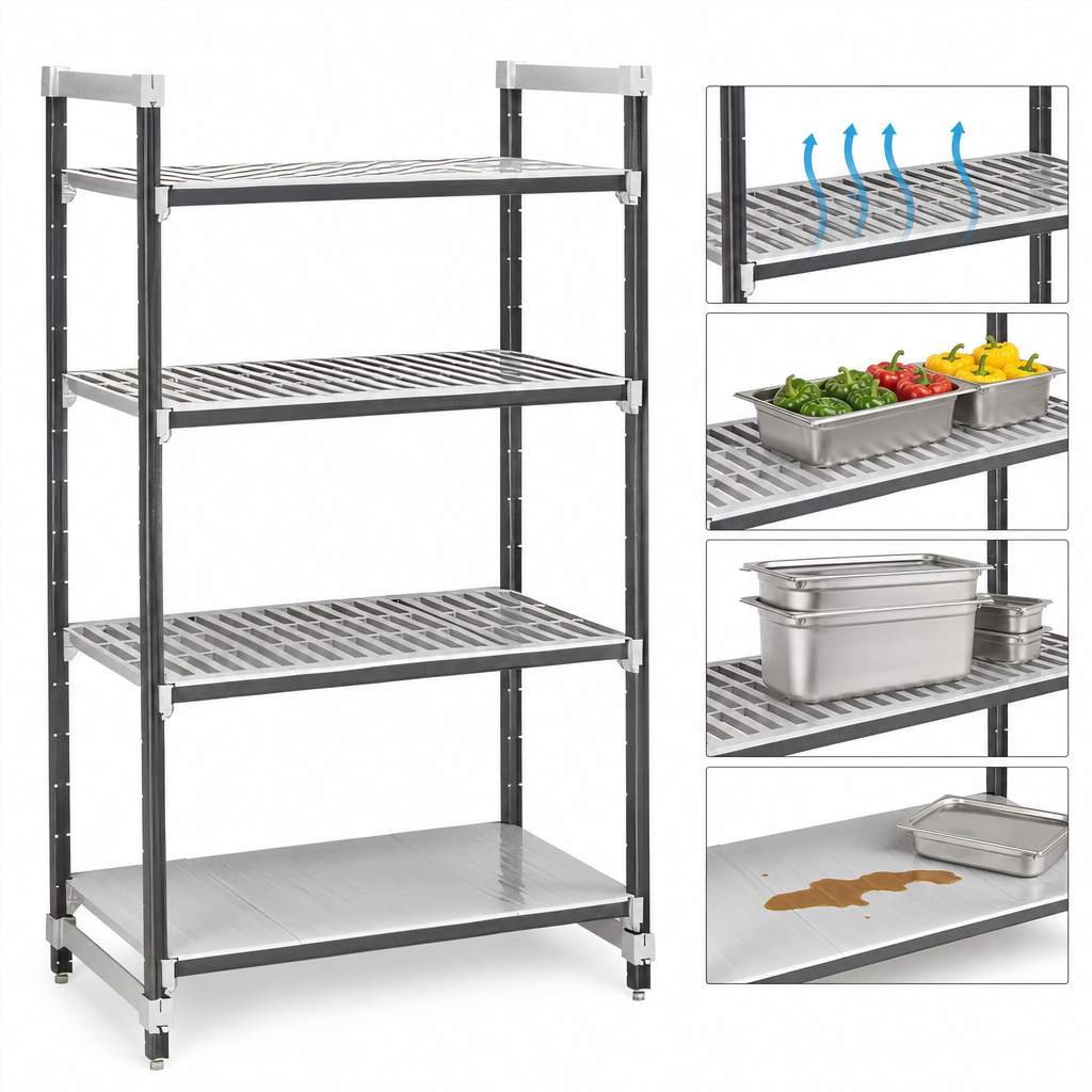 4-Tier Mixed Shelf Layout