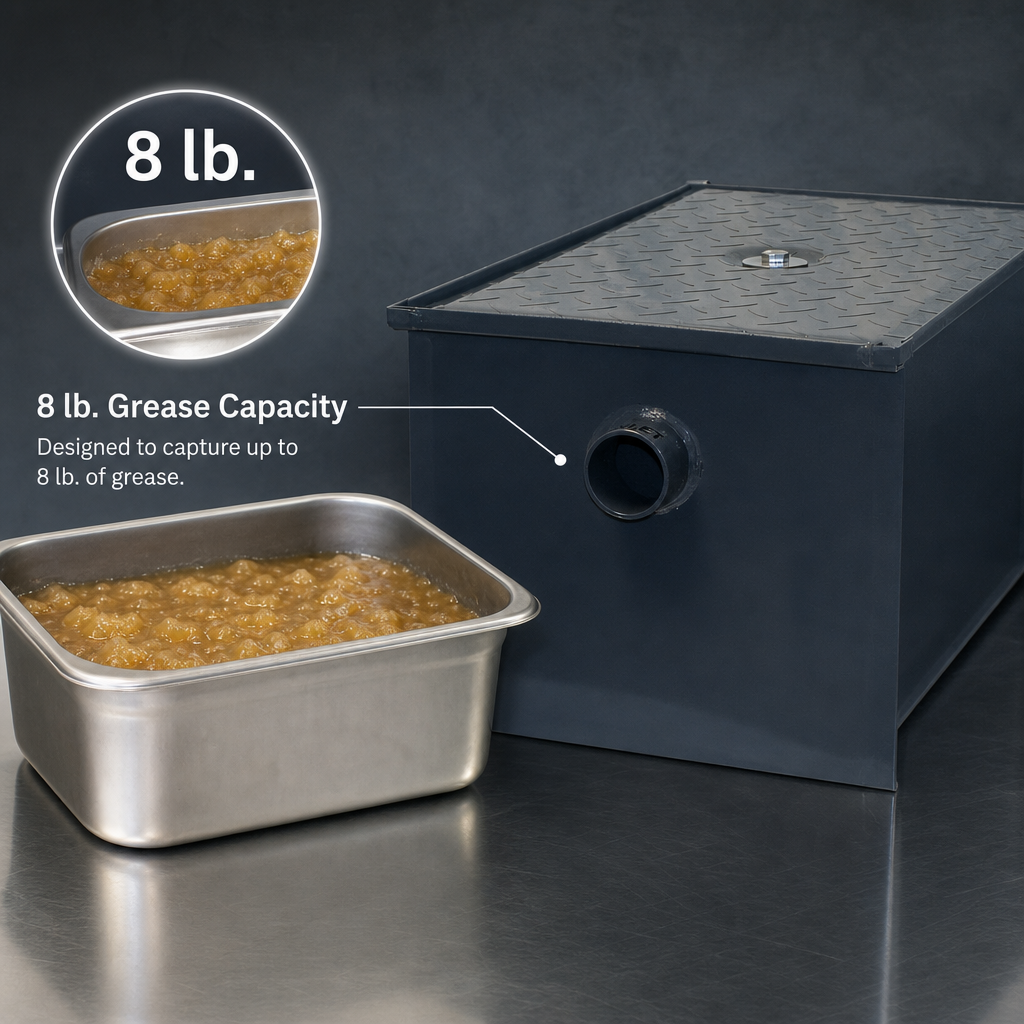 8 lb. Grease Capacity