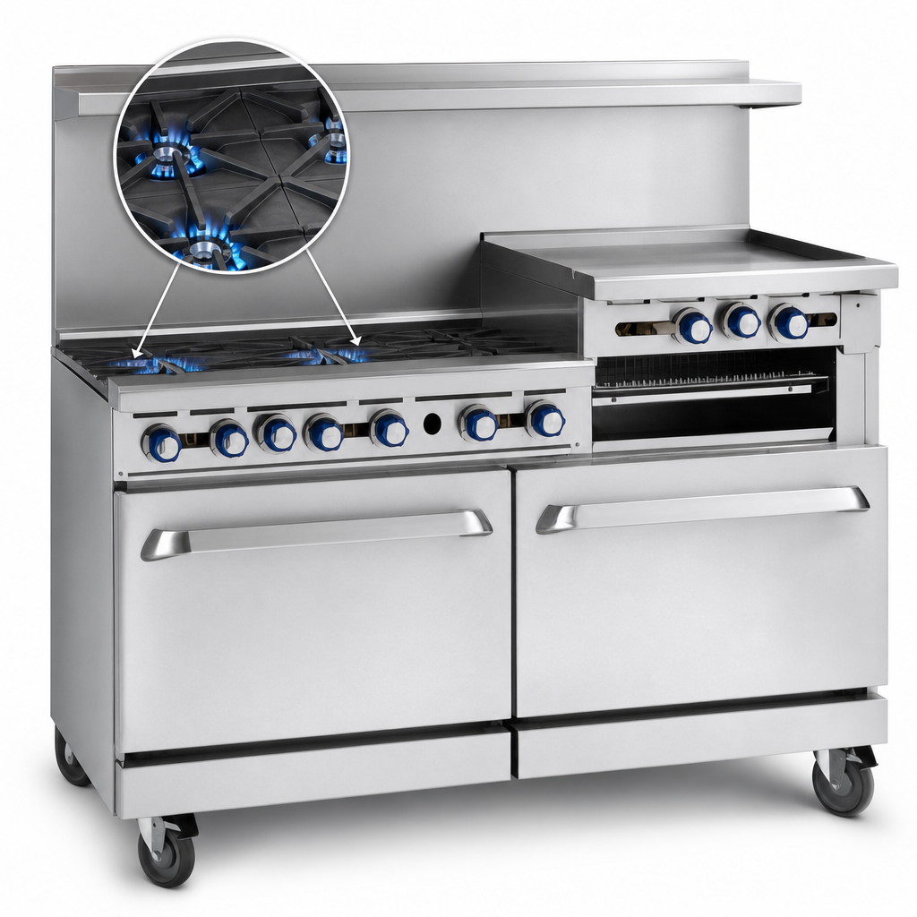 Two Open Burners