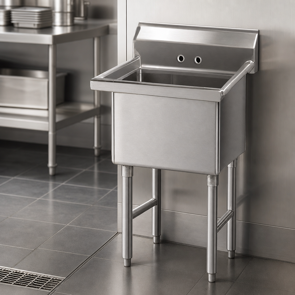 16-Gauge 304 Stainless Steel Construction