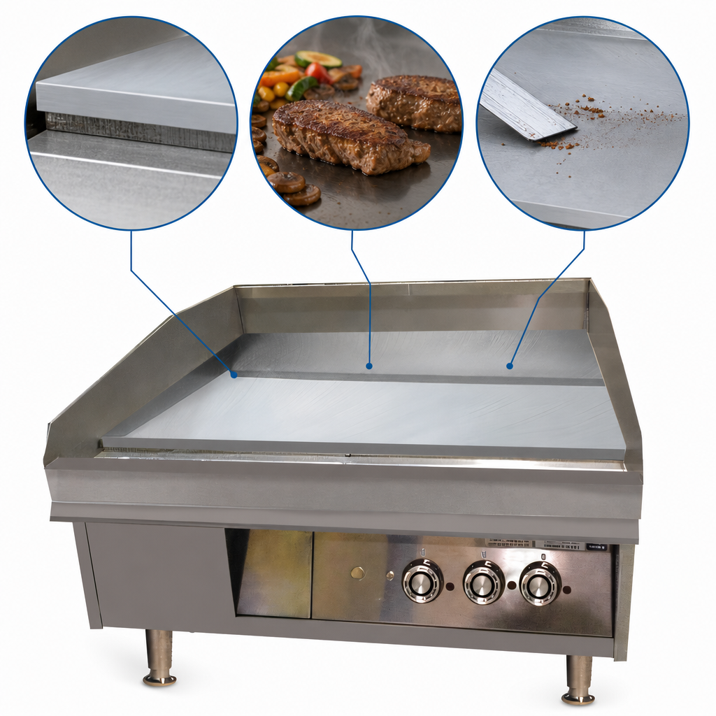 1-Inch Chrome Griddle Plate