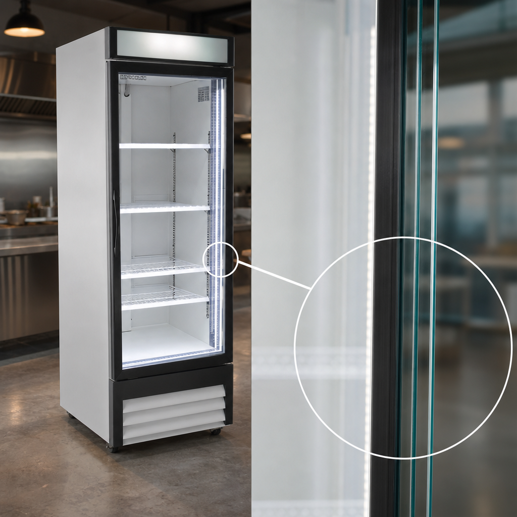 Triple-Pane Heated Glass Door