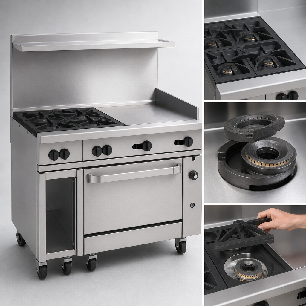 Four Open Burners