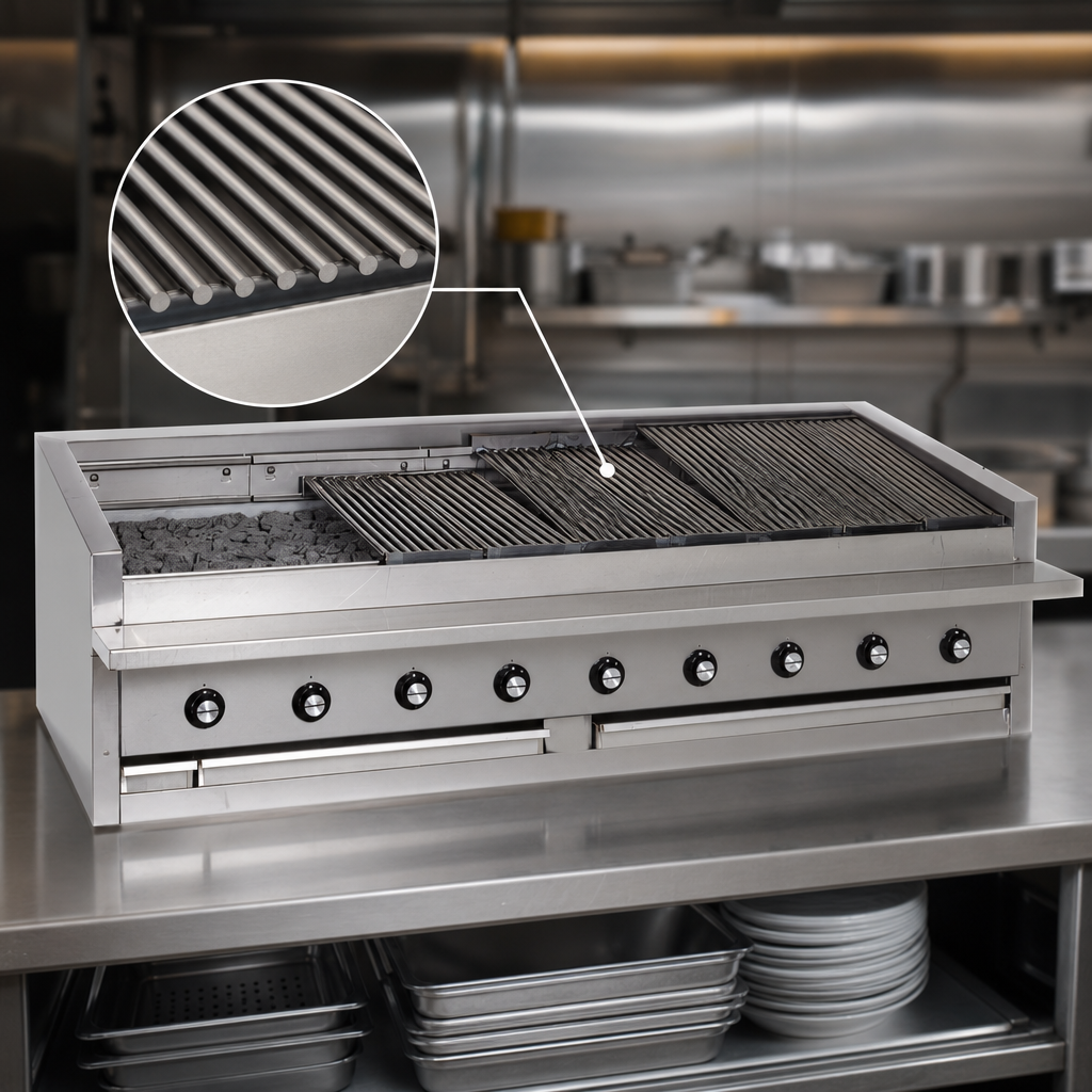 Free-Floating Round Rod Top Grate