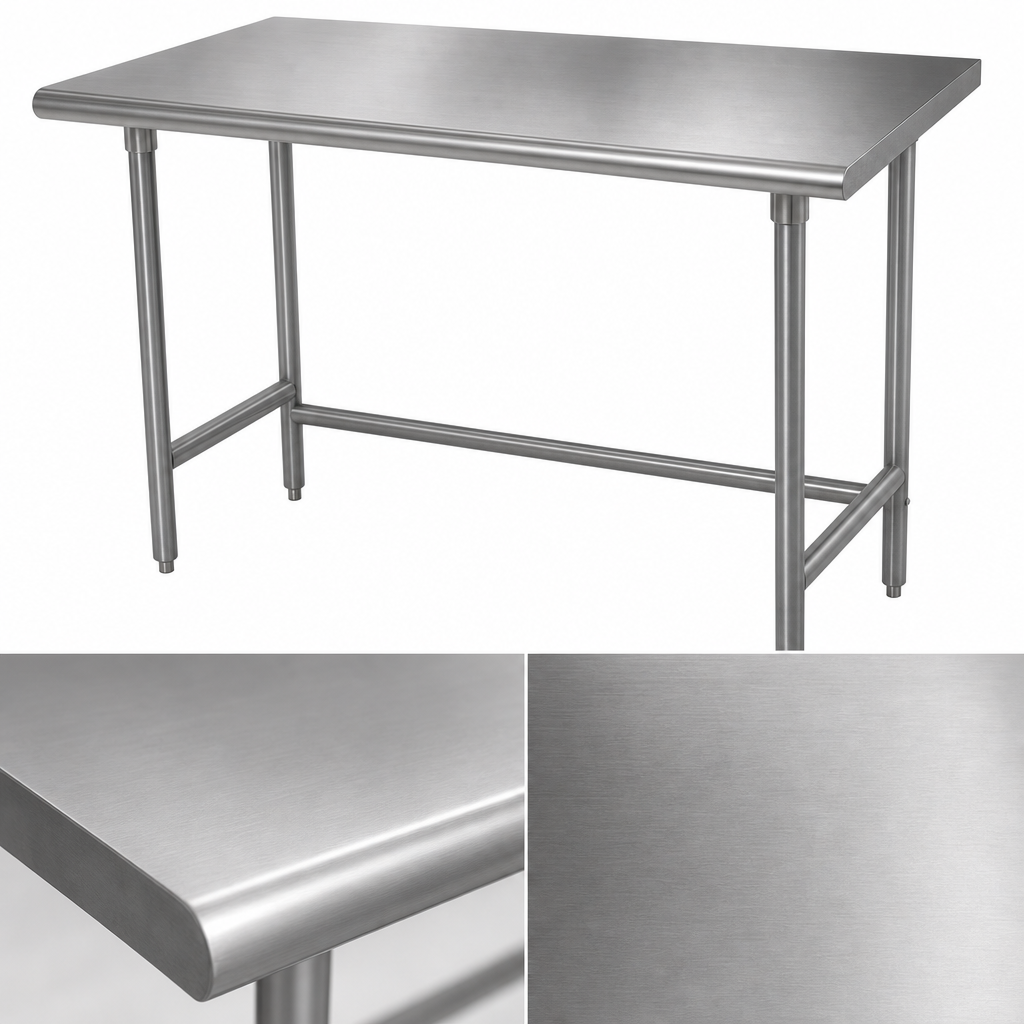 16-Gauge 304 Stainless Steel Top